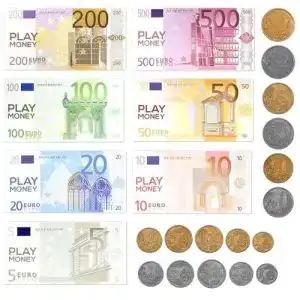 Spielgeld xianglongy 86 stueck kinder euro scheine u muenzen