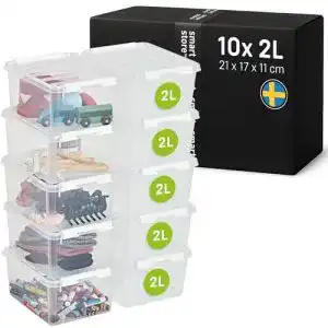 Stapelboxen smartstore 10x mit deckel classic 2l
