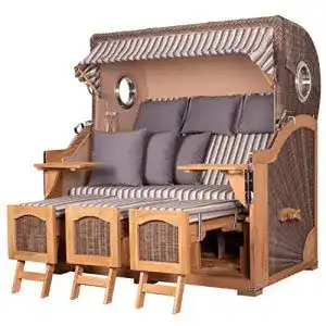 Strandkorb 3 sitzer bene living strandkorb set ammersee