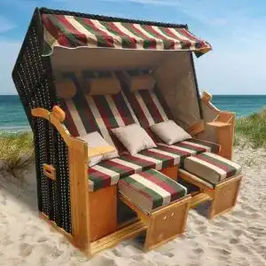 Strandkorb 3 sitzer brast strandkorb usedom 3 sitzer xxl