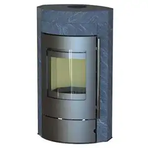 Thermia kaminofen thermia ignis mass gussgrau speckstein