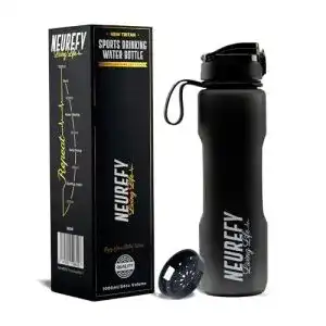 Trinkflasche fitness neurefy trinkflasche 1l tritan matt schwarz