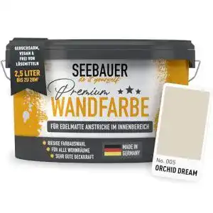 Wandfarbe beige seebauer diy 25l innen no 005 orchid dream