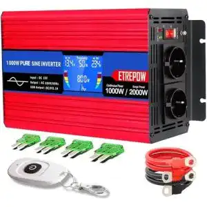 Wechselrichter 1 000 w etrepow 1000w 12v auf 230v