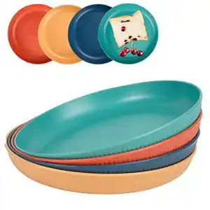 Weizenstroh teller ajerg speiseteller 23cm teller 4er set