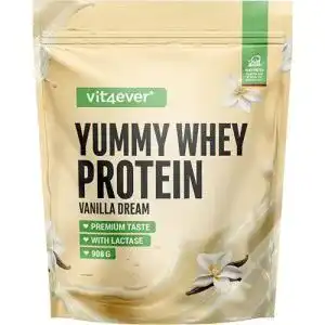Whey protein vanille vit4ever yummy whey proteinpulver vanilla