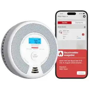 X sense rauchmelder x sense wlan rauch kohlenmonoxid