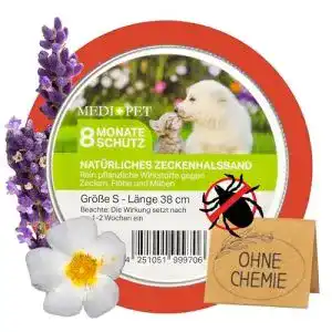 Zeckenhalsband fuer hunde medidog natuerliches zeckenhalsband