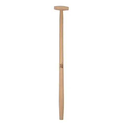 Kerbl Spatenstiel mit T-Griff aus Esche, 95 cm, Durchmesser 38/40 mm