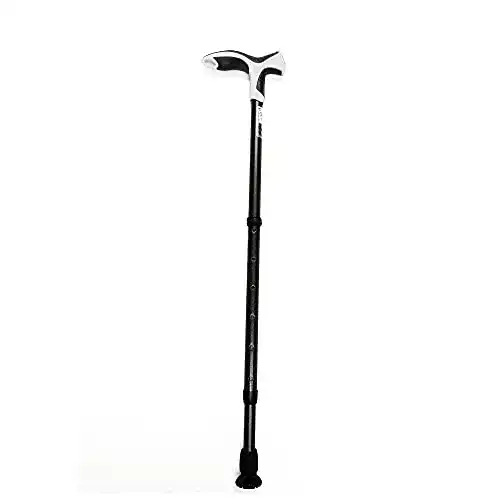Gehstock Soft Step für Senioren, höhenverstellbar und stabil