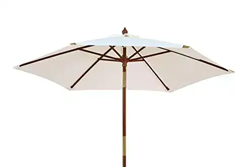 Sonnenschirm 240 cm von Kai Wiechmann, kippbar und weiß