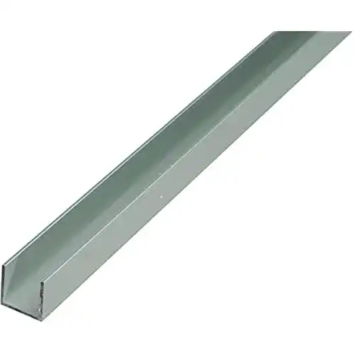 Alu-U-Profile Alberts 471965 U-Profil aus Aluminium, silberfarbig