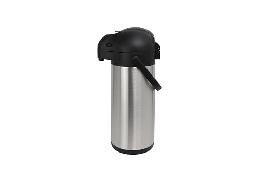 Pumpkanne 3 Liter von Metro Professional – Edelstahl Thermo-Pumpkanne