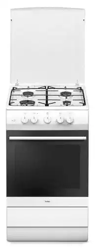 Amica Standherd SHGG 11560 W mit Gaskochfeld und 58 l Volumen