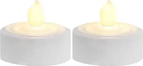 LED Teelichter T-Light, 2 Stück mit Timer und Batterien