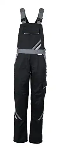 Arbeitslatzhose Planam Highline Damen Latzhose schwarz