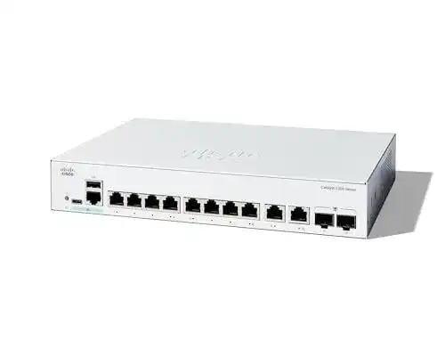 Cisco Catalyst 1300-8T-E-2G Managed Switch, 8-Port GE
