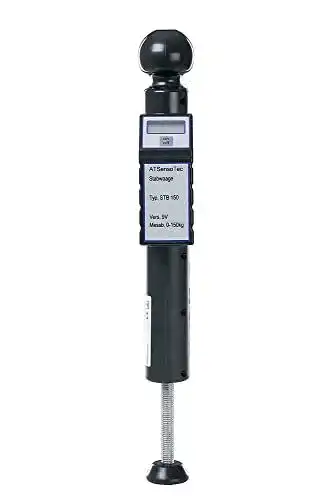 Stützlastwaage Atsensotec STB150 mit Dosenlibelle in Schwarz