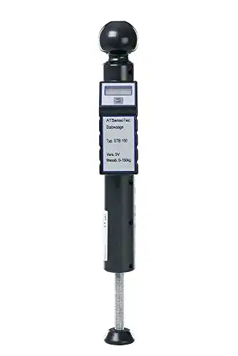 Stützlastwaage Atsensotec STB150 mit Dosenlibelle in Schwarz