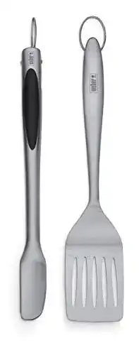 Weber Grillbesteck Set 6707 aus Edelstahl, 2-teilig