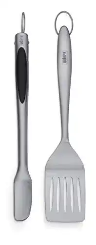 Weber Grillbesteck Set 6707 aus Edelstahl, 2-teilig