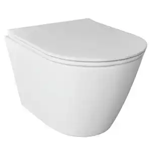 Spülrandloses Wand-WC Alpenberger mit Nano-Beschichtung und Soft-Close