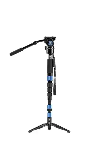 Einbeinstativ Sirui P-324SR mit Videoneiger VH-10X und Standspinne
