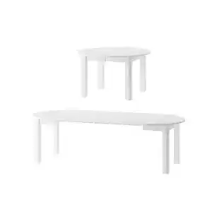 Ovaler Esstisch Mps Möbel INDUS 105×76 cm mit Ausziehfunktion