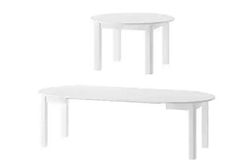 Ovaler Esstisch Mps Möbel INDUS 105×76 cm mit Ausziehfunktion