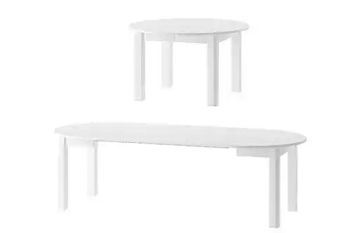 Ovaler Esstisch Mps Möbel INDUS 105×76 cm mit Ausziehfunktion