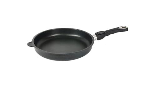 Aluguss-Pfanne AMT Gastroguss Bratpfanne 28 cm mit abnehmbarem Stiel