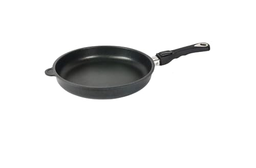 Aluguss-Pfanne AMT Gastroguss Bratpfanne 28 cm mit abnehmbarem Stiel