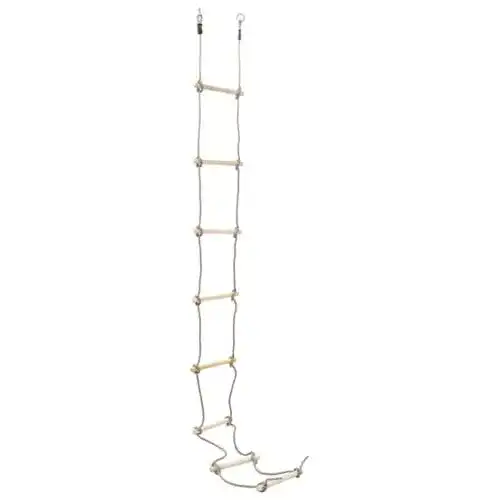 Strickleiter aus Holz mit 8 Sprossen für Kinder im Garten