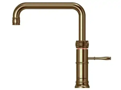 Quooker PRO3 B Classic Fusion Square PTN in Messing Patina
