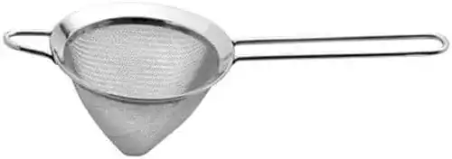 Spitzsieb aus Edelstahl von Weis, Silber, 23 x 8 x 6 cm
