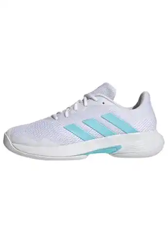 Tennisschuhe Damen Adidas CourtJam Control Cloud White/Bliss Blue
