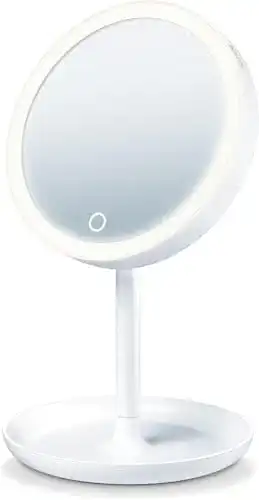 Beurer BS 45 Beleuchteter Kosmetikspiegel mit dimmbaren LED-Lichtring