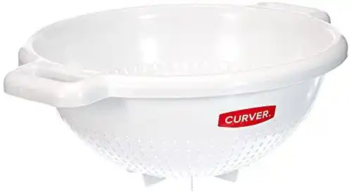 Plastiksieb Curver 175218 mit Füßen aus Polypropylen in Weiß