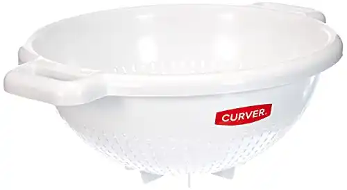 Plastiksieb Curver 175218 mit Füßen aus Polypropylen in Weiß