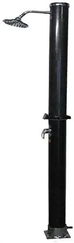 Gartendusche well2wellness Solarbetriebene PVC Dusche 20 Liter Tank