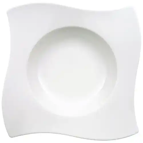 Pastateller von Villeroy & Boch NewWave, 28 cm, Porzellan, Weiß