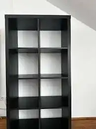 IKEA Kallax Regal in Schwarz-Braun 8 Fächer für vielseitige Nutzung