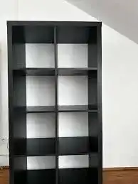 IKEA Kallax Regal in Schwarz-Braun 8 Fächer für vielseitige Nutzung