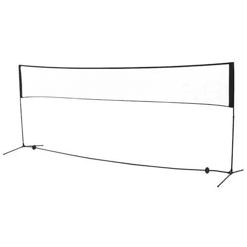 Badmintonnetz Set von HOMCOM, höhenverstellbar und faltbar