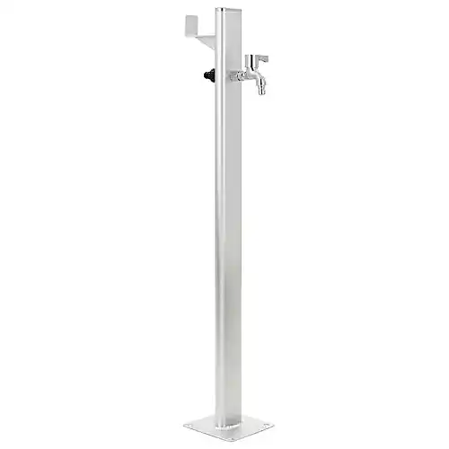 Wasserzapfsäule vidaXL Aluminium 95 cm für Garten und Außenbereich