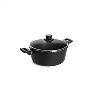Woll Nowo Titanium Topf mit Glasdeckel, 28 cm Durchmesser