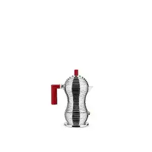 Alessi Espressokocher MDL02/1 R Kaffeekanne aus Aluminium