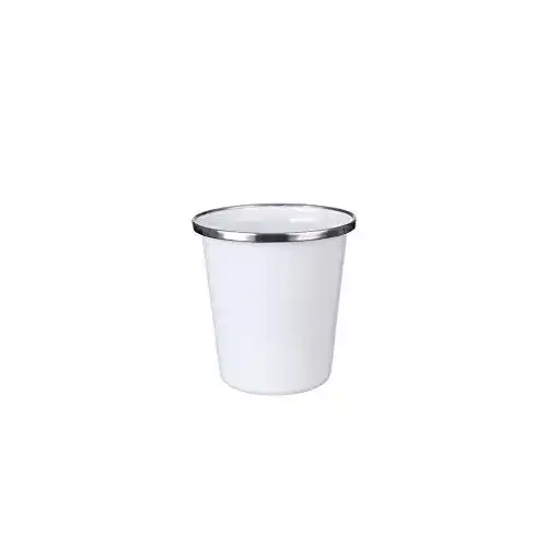 Emaille-Tasse Gräwe Camping Trinkbecher 300 ml Weiß