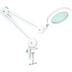 Lupenleuchte Beyamz LED mit 5 Dioptrien, Arbeitsplatzlampe mit Licht