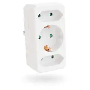 Steckdosenadapter Greate 3-fach Mehrfachstecker bis 3500W